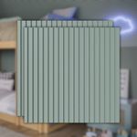 Painel Ripado Autocolante Meu Rodapé Play Verde 10cm (Rolo 10m)