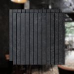 Painel Ripado Autocolante Meu Rodapé Urban+ Black 10cm (Rolo 10m)