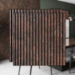 Painel Ripado Autocolante Meu Rodapé Urban Corten 10cm (Rolo 10m)