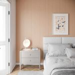 Painel Ripado Autocolante Meu Rodapé Play+ Creme 10cm (Rolo 10m)