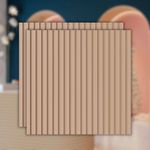 Painel Ripado Autocolante Meu Rodapé Play Creme 10cm (Rolo 10m)