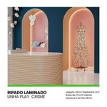 Painel Ripado Autocolante Meu Rodapé Play Creme 10cm (Rolo 2,5m)