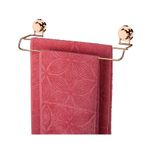 Porta Toalhas Future Duplo 45cm com Ventosa Red Gold