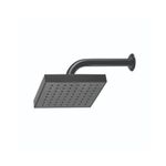Ducha Meber Athenas 1964 Plus Parede 14CM Preto Matte