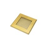 Grelha Invinox 9,4X9,4 Gold Matte 4006/1 Listras sem base