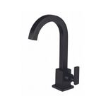 Torneira Meber Athenas Slim Preto Matte Lavatório Mesa 1190 C35 Bica Alta