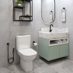 Torneira Meber Athenas Slim Preto Matte Lavatório Mesa 1190 C35 Bica Alta