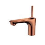 Monocomando de bancada para banheiro bica baixa Doka Moove Rosé Gold