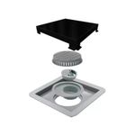 Ralo Linear Square Line 15X15 Tampa Black Matte
