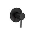 Acabamento Deca You monocmando para chuveiro redondo Black Matte