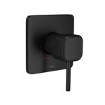 Acabamento Deca You monocomando para chuveiro quadrado Black Matte