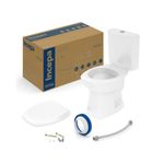 Kit de Vaso Sanitário Incepa Thema com Caixa Acoplada Branco
