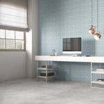 Piso Porcelanato Eliane Dolmen Cinza 90x90 
