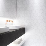 Piso Porcelanato Portinari Lumina Hexa Wh Bold 17,5X17,5  