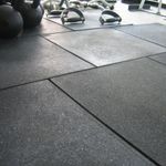 Piso de Borracha Force em placa 15mm 100x100 Preto