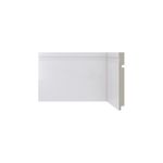 Rodapé Poliestireno Santa Luzia 15cm 480 Barra com 2,40ml Branco