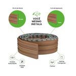 Painel Ripado Meu Rodapé Madeto Nogueira Natural 10cm (Rolo 2,5m)