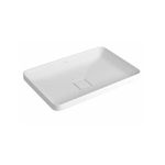 Cuba Sobrepor Deca Slim Retangular para banheiro 60cm Branco