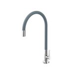 Torneira mesa Docol Galiflex para cozinha cromado e cinza