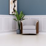 Rodapé Santa Luzia de poliestireno 547 branco com 100mm de altura