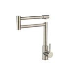 Misturador monocomando de mesa Dax Tera para cozinha articulado aço