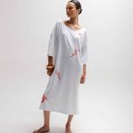 VESTIDO CAMISETA  CARIMBO ALG PIMA