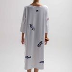 VESTIDO CAMISETA  CARIMBO ALG PIMA