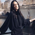 BLUSA V LAÇO GEORGETE
