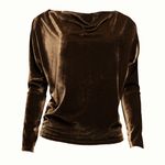BLUSA DRAPE MERCI VELUDO
