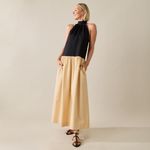 VESTIDO PREGAS TAKESHITA NEOPRENE/ORGANICO