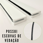Guia Lateral Para Persiana Rolô Branca - Par - Branca