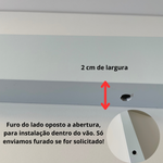 Guia Lateral Para Persiana Rolô Branca - Par - Branca
