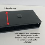 Guia Lateral Para Persiana Rolô - Par - Preta