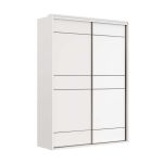 Guarda Roupa Solteiro 2 Portas MDF 1,70 m Qualitá Belmax Branco