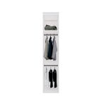 Guarda Roupa Modular 1 Porta com Cabides MDF 35 cm Lotus Belmax Branco