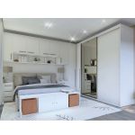Guarda Roupa Modular 1 Porta com Cabides MDF 35 cm Lotus Belmax Branco