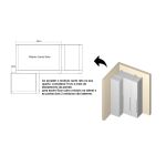 Guarda Roupa de Canto Reto Modular MDF Lotus Belmax Branco