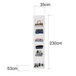 Closet Modulado Sem Portas com Prateleiras 35 cm MDF Lotus Belmax Branco