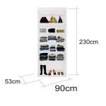 Closet Modulado Sem Portas com Prateleiras 90 cm MDF Lotus Belmax Branco
