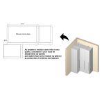 Guarda Roupa de Canto Reto 3 Portas MDF Lotus Belmax Branco