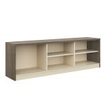 Rack para TV até 72 Polegadas 2 Portas Serenity Belmax Carv. Sevilha/Off White