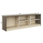 Rack para TV até 72 Polegadas 2 Portas Serenity Belmax Carv. Sevilha/Off White