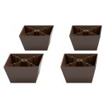 Pés para Móveis Belmax - Kit 4 pés Marrom