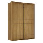 Guarda Roupa Solteiro 2 Portas MDF 1,70 m Qualitá Belmax Freijó