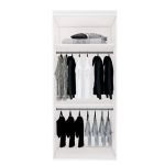 Closet Modulado Sem Portas com Cabideiros 70 cm MDF Lotus Belmax Branco