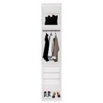 Closet Modulado Sem Portas com Gavetas 45 cm MDF Lotus Belmax Branco