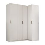 Guarda Roupa Canto Reto 4 Portas MDF Altezza Clean Belmax Branco