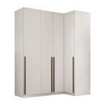 Guarda Roupa Canto Reto 4 Portas MDF Altezza Trend Belmax Branco