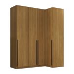 Guarda Roupa Canto Reto 4 Portas MDF Altezza Trend Belmax Freijó