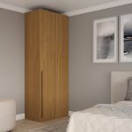 Guarda Roupa de Canto Reto Modular Altezza Trend Belmax Freijó